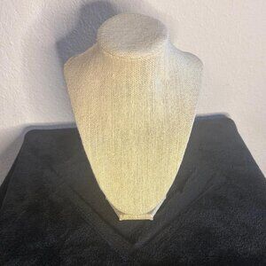 Bead Landing Accessory Props Neck form Jewelry Stand Woven Tan